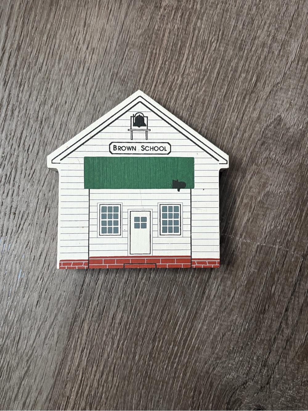 Vintage 1991 Cat’s Meow Small Brown Schoolhouse